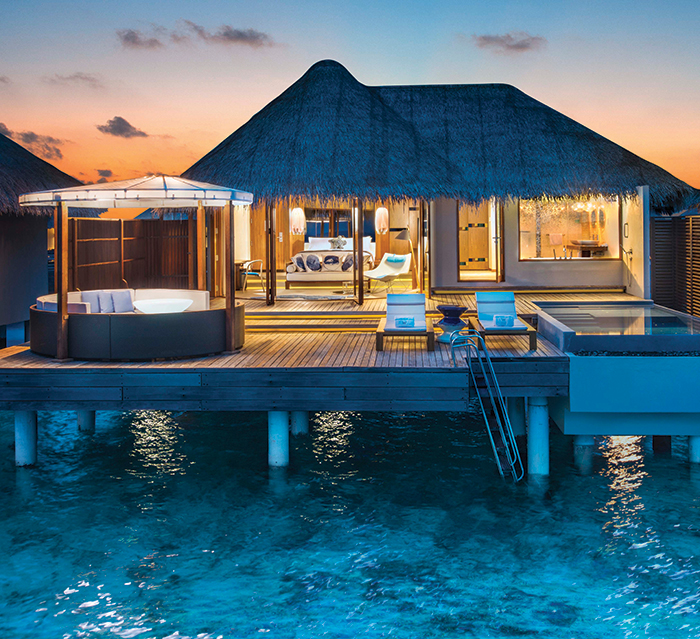 Stargazing on your veranda, one romantic activity at the W Maldives